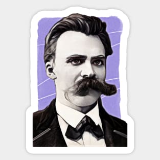 German Philosopher Friedrich Nietzsche illustration Sticker